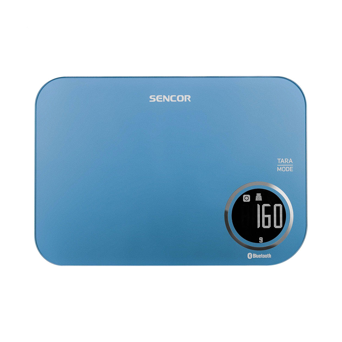 Ваги кухонні Sencor Metallic Smart Bluetooth Kitchen Scale, сині (SKS7072BL)